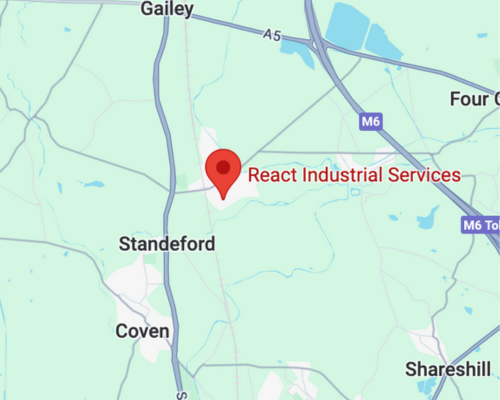 React Industrial Cleaning Services - Google Maps Location